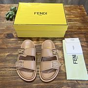 Fendi beige sandal slippers - 3