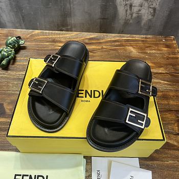 Fendi black sandal slippers