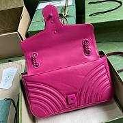 Gucci GG Marmont hot pink shoulder bag - 5