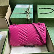 Gucci GG Marmont hot pink shoulder bag - 4