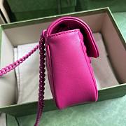 Gucci GG Marmont hot pink small shoulder bag - 6