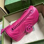 Gucci GG Marmont hot pink small shoulder bag - 5