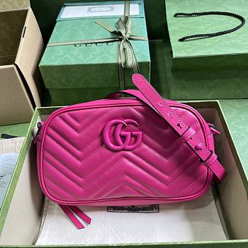 Gucci marmont matelassé pink crossbody bag