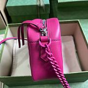 Gucci marmont matelassé pink crossbody bag - 6