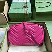 Gucci marmont matelassé pink crossbody bag - 5