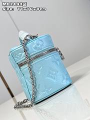 Louis Vuitton Micro Vanity Blue Leather Bag - 6