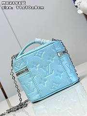 Louis Vuitton Micro Vanity Blue Leather Bag - 4