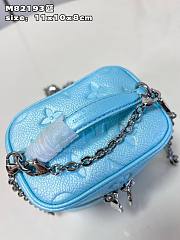 Louis Vuitton Micro Vanity Blue Leather Bag - 3