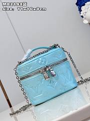 Louis Vuitton Micro Vanity Blue Leather Bag - 2