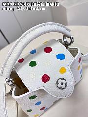 Louis Vuitton x YK Capucines BB M21637 White Leather Bag - 5