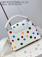 Louis Vuitton x YK Capucines BB M21637 White Leather Bag - 6