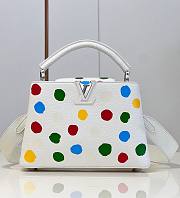 Louis Vuitton x YK Capucines PM M21637 White Leather Bag - 1