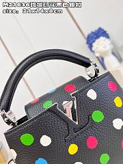 Louis Vuitton x YK Capucines BB M21637 Black Leather Bag - 5