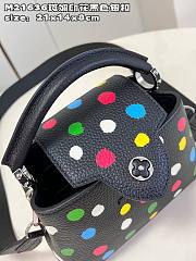 Louis Vuitton x YK Capucines BB M21637 Black Leather Bag - 6