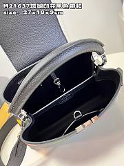 Louis Vuitton x YK Capucines PM M21637 Black Leather Bag - 6