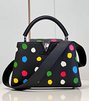 Louis Vuitton x YK Capucines MM M21637 Black Leather Bag - 1