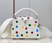 Louis Vuitton x YK Capucines BB M21637 White Leather Bag - 1