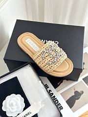 Chanel rattan beige slides - 4