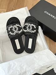 Chanel rattan black slides - 6