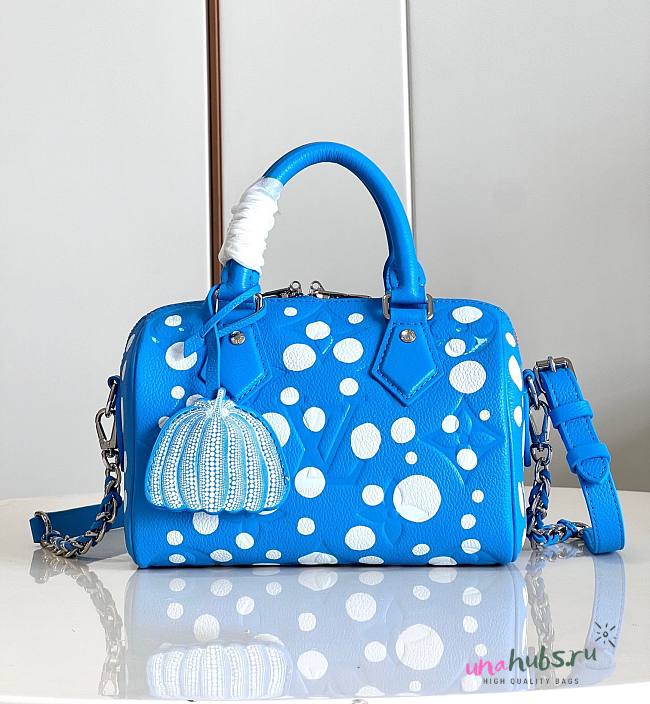 Louis Vuitton x YK Speedy Bandoulière 20 Blue Bag  - 1