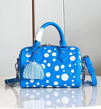 Louis Vuitton x YK Speedy Bandoulière 20 Blue Bag 