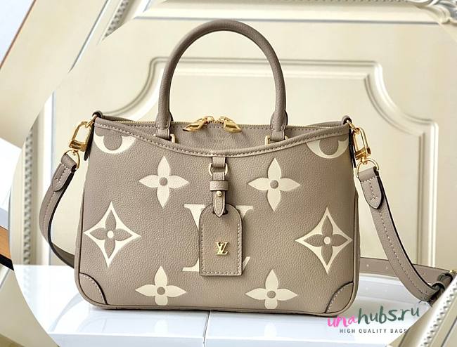 Louis Vuitton Trianon Beige Leather PM Bag - 1