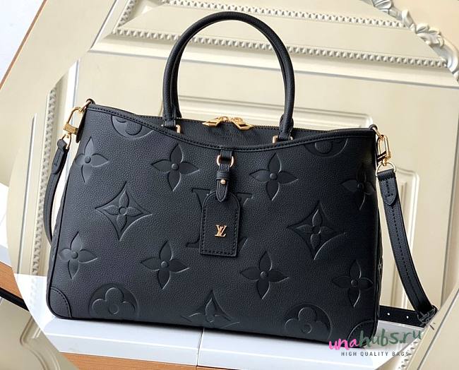 Louis Vuitton Trianon Black Leather MM Bag - 1