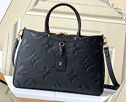 Louis Vuitton Trianon Black Leather MM Bag - 1