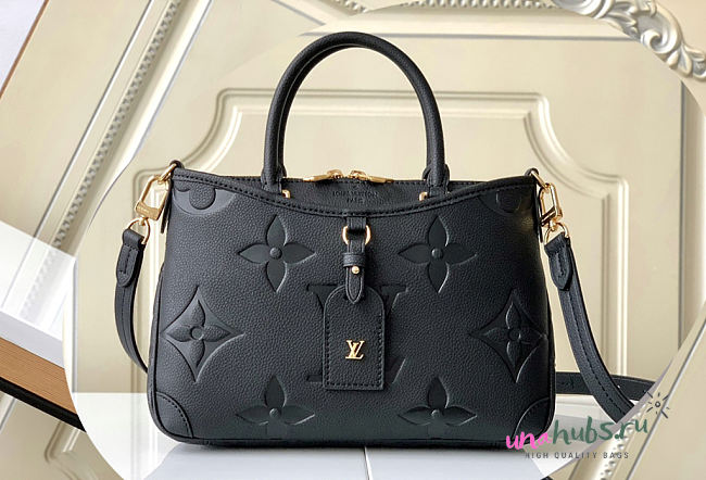 Louis Vuitton Trianon Black Leather PM Bag - 1