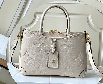 Louis Vuitton Trianon Cream PM Leather Bag 