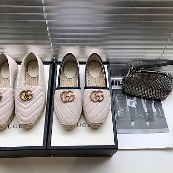 Gucci white flats