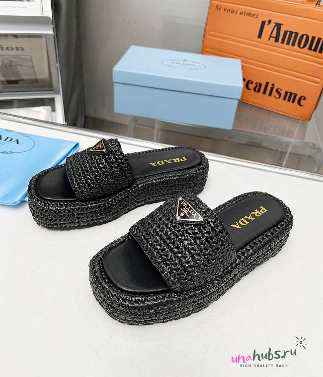 Prada women black sandals  - 1