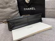 Chanel Large Black  Aged Calfskin Shopping Bag  - 4