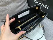 Chanel Small Black Aged Calfskin Shopping Bag - 4