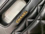 Chanel Small Black Aged Calfskin Shopping Bag - 2