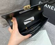 Chanel Flap Hanlde Large Black Aged Calfskin Bag - 2