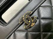 Chanel Flap Hanlde Large Black Aged Calfskin Bag - 6