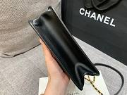 Chanel Flap Hanlde Small Black Aged Calfskin Bag - 4