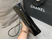 Chanel Black Quilted & Patent Calfskin Shopping Bag - 4