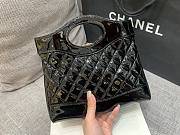 Chanel Black Quilted & Patent Calfskin Shopping Bag - 2