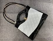 Chanel White Quilted & Patent Calfskin Shopping Bag - 2