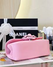 Chanel CF flap red patent pink leather bag - 2