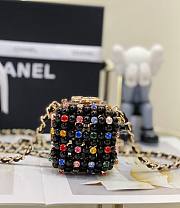 Chanel mini evening black glass pearl bag - 2