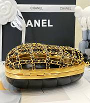 Chanel 23s mini evening black heart bag - 4