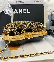 Chanel 23s mini evening black heart bag - 5