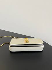 Fendi Graphy white leather chain wallet  - 3