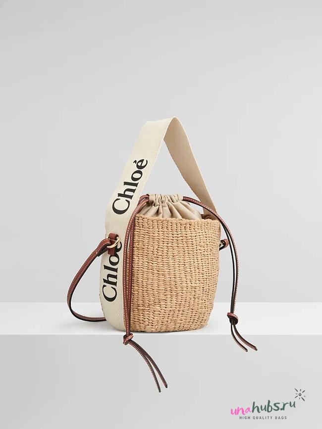 Chloe woody small brown basket bag - 1