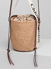 Chloe woody small brown basket bag - 3