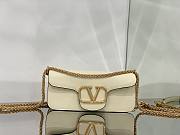 Valentino Garavani Locò white leather crossbody bag - 1