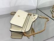 Valentino Garavani Locò white leather crossbody bag - 5